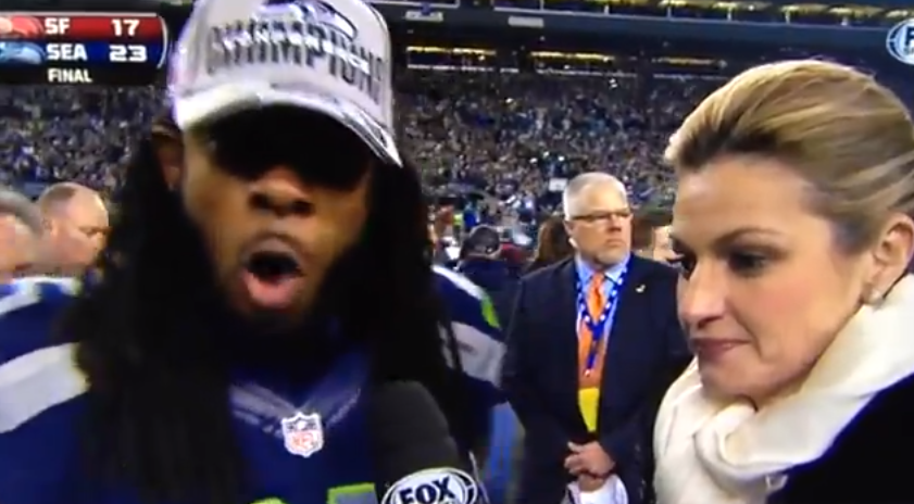 richard sherman erin andrews interview