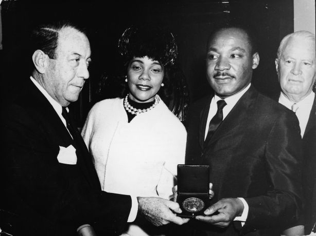 Dr. King Receives Medal Of The City Of NY