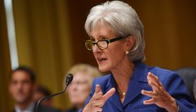 US Health and Human Services Secretary Kathleen Sebelius testifies before the Senate Finance Committee