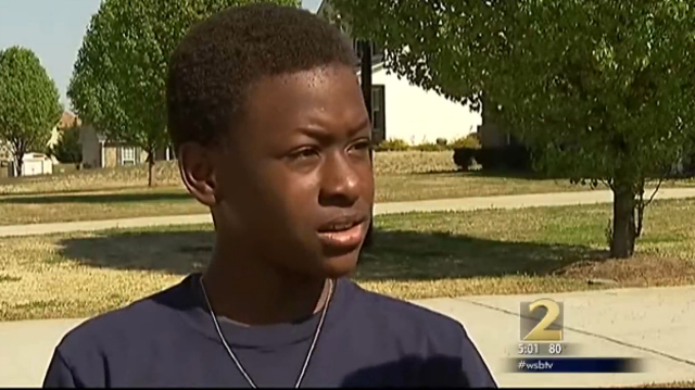 Omari Grant georgia cop pulls gun on 5th grader