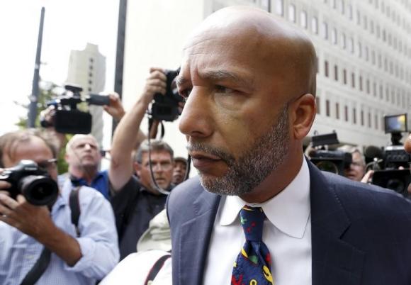 Former New Orleans Mayor C. Ray Nagin leaves court after being sentenced to 10 years in New Orleans, Louisiana