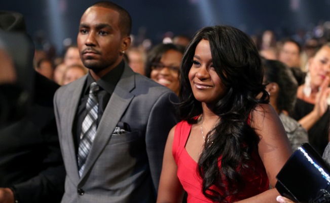 With Nick Gordon in 2012