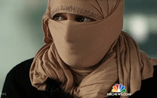 Farida, a 19-year-old escaped ISIS captive, recounts the horrors of slave auction. (NBC News Screenshot)