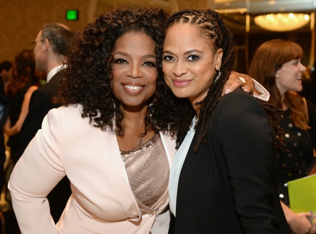 BEVERLY HILLS, CA - JANUARY 09: Actress Oprah Winfrey (L) and director Ava DuVernay attend the 15th Annual AFI Awards Luncheon at Four Seasons Hotel Los Angeles at Beverly Hills on January 9, 2015 in Beverly Hills, California. (Photo by Michael Kovac/Getty Images for AFI)
