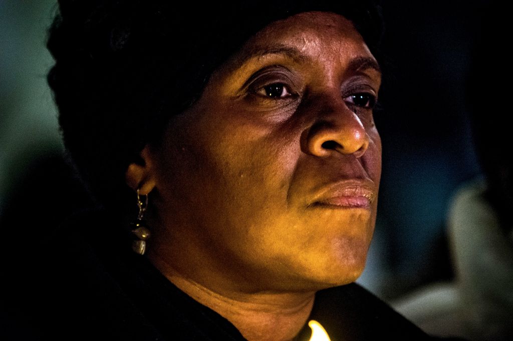 Sean Bell's mother Valerie Bell participates in candlelight vigil in Washington