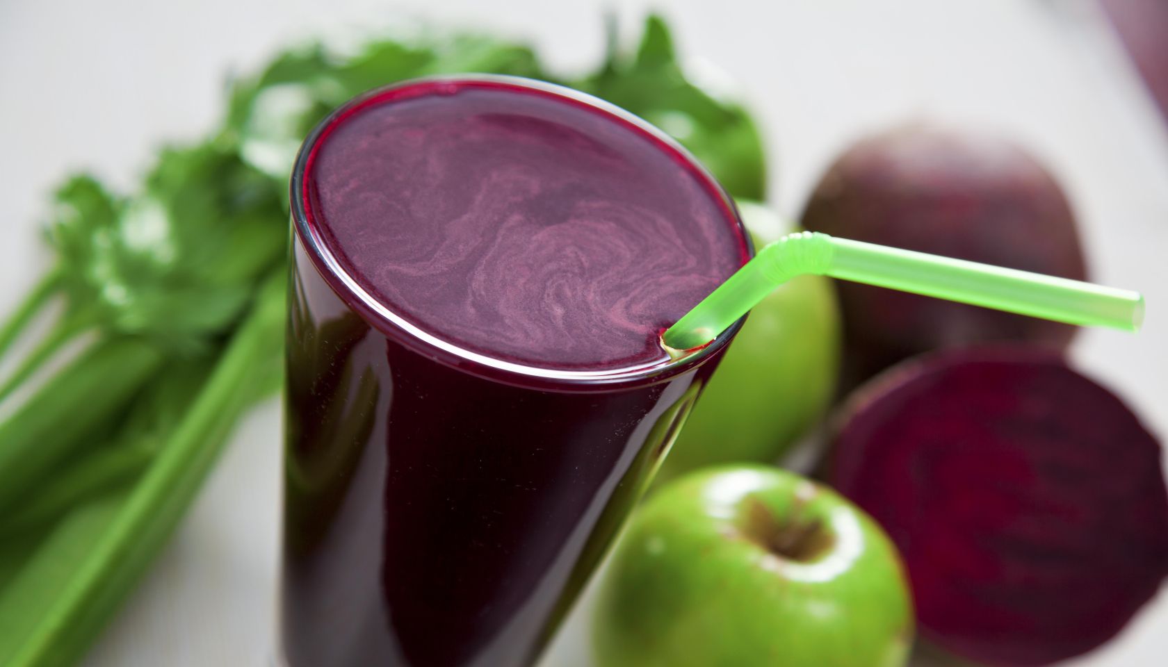 Beetroot, apple and celery juice