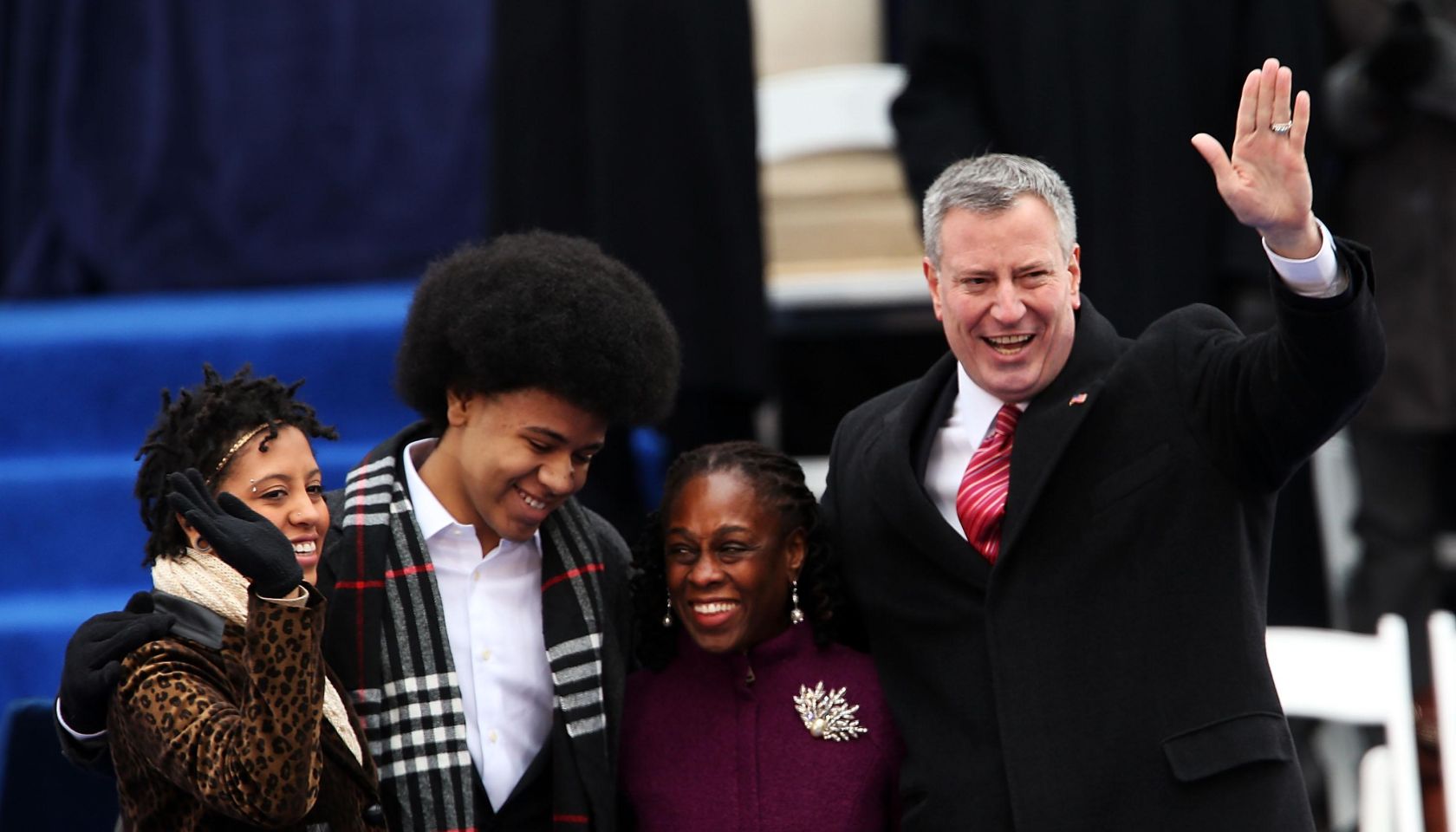 Bill De Blasio Sworn In As New York City Mayor