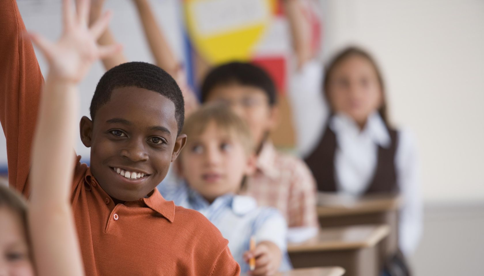 Student at his desk