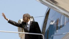 President Obama boards Air Force One