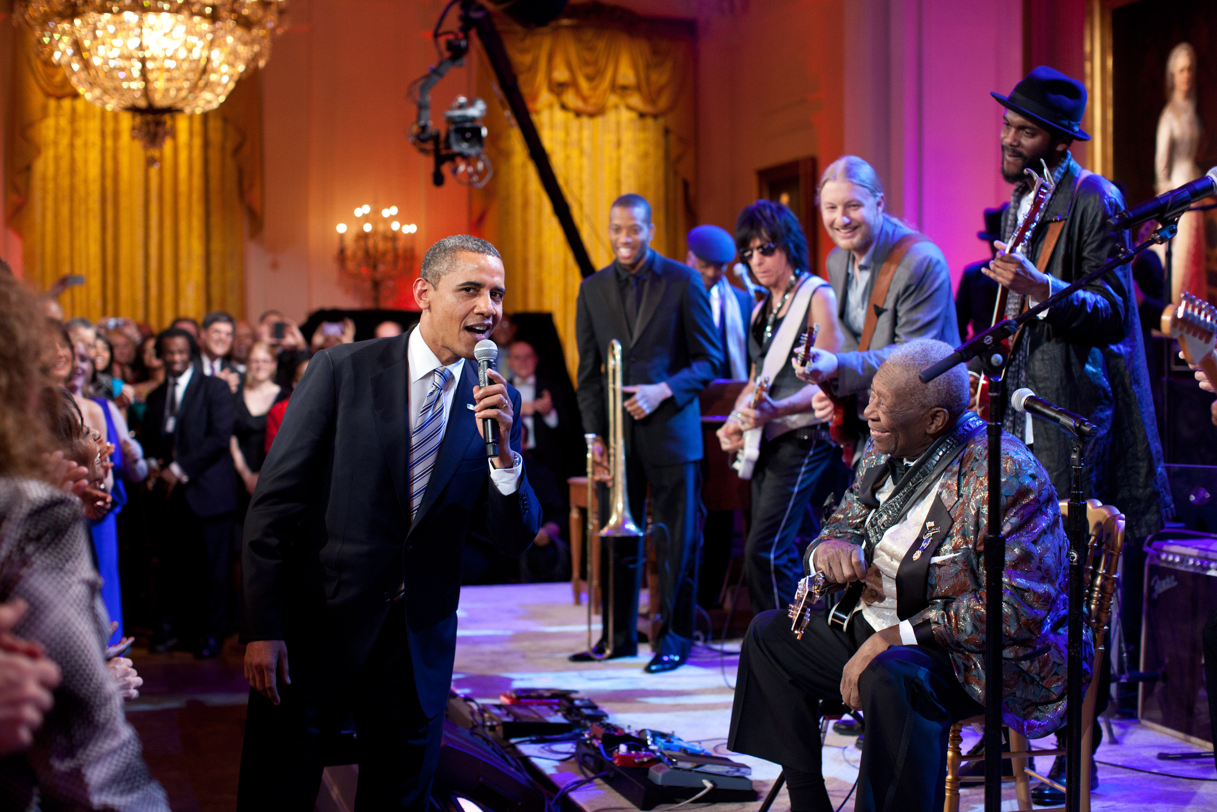 President Obama and B.B King