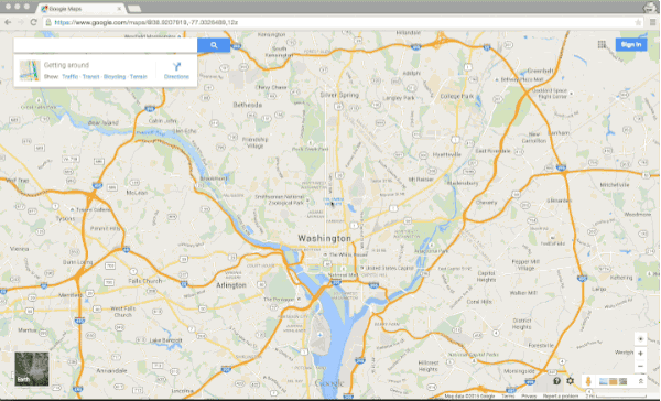 White House Google Maps gif
