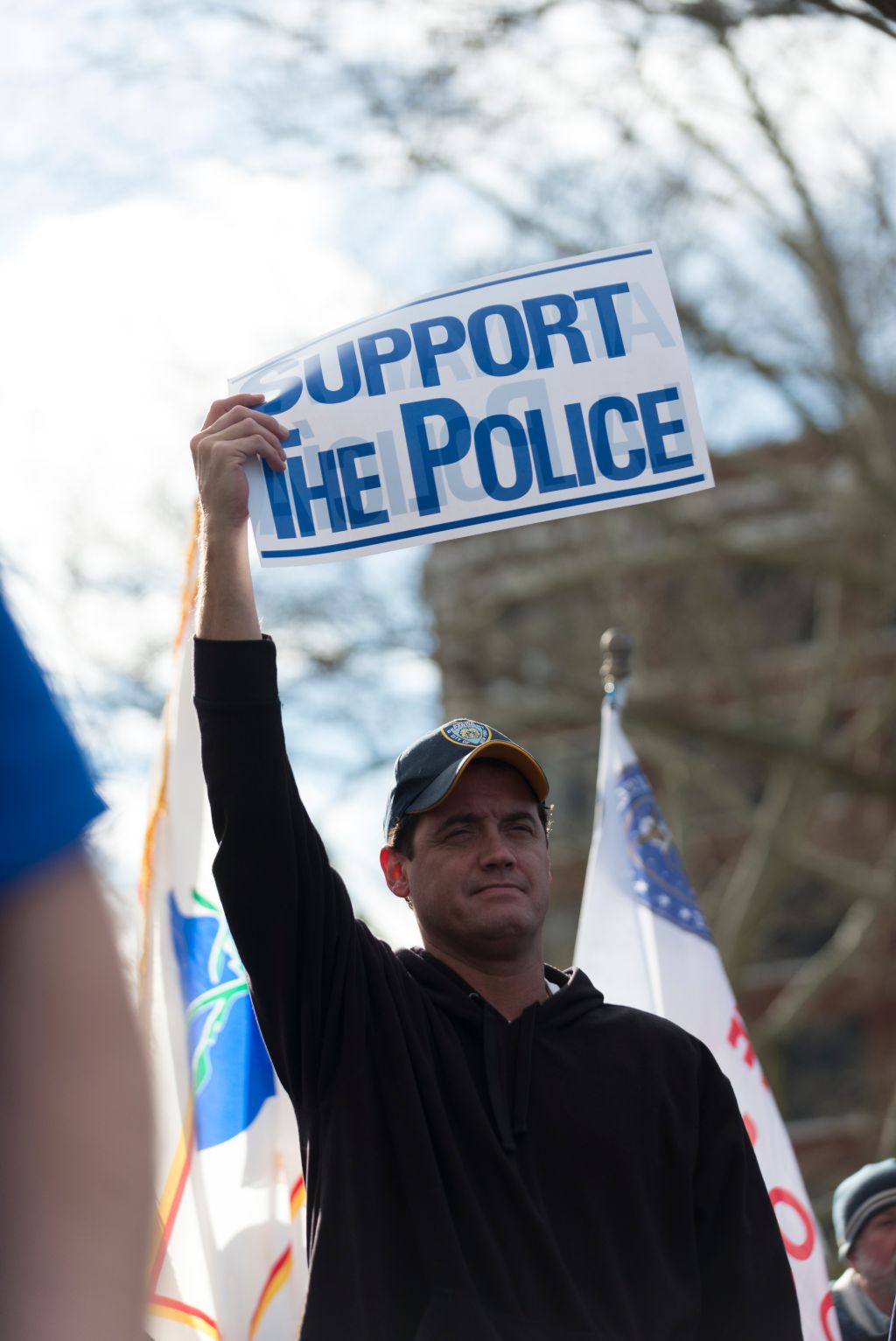 pro-police rally