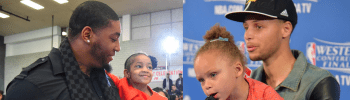Riley Curry and Leah Still