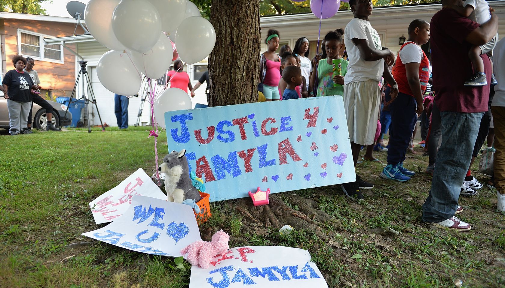 Vigil Held For Nine-Year Old Jamyla Bolden Shot By Stray Bullet While Doing Homework