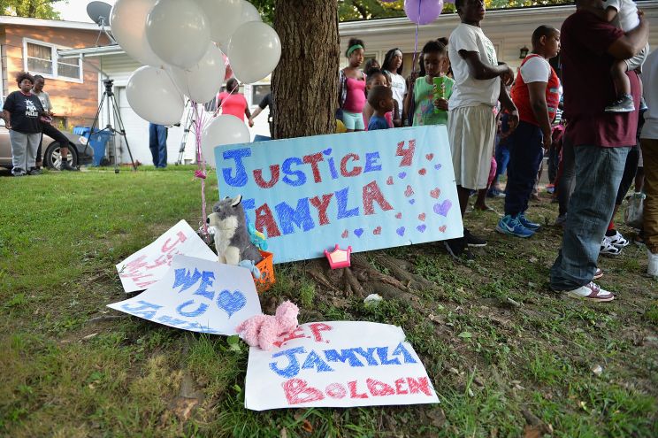 Vigil Held For Nine-Year Old Jamyla Bolden Shot By Stray Bullet While Doing Homework