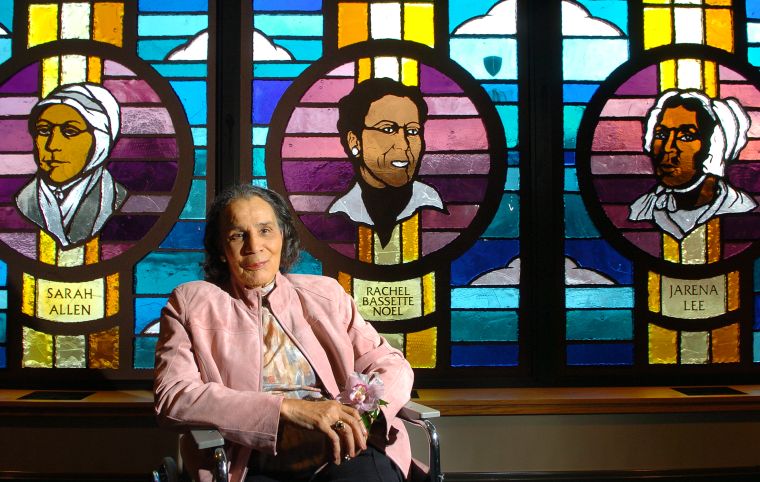 Shorter AME Community Church Displays Stain Glass Windows of Women Activists in Denver