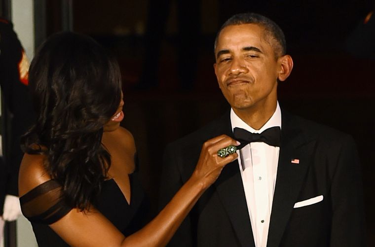 First Lady Michelle Obama Stuns In Vera Wang At State Dinner, Shuts Down The Internet