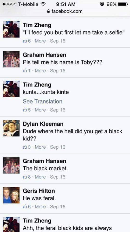 Geris Hilton, Gerod Roth, racism, Twitter, Facebook