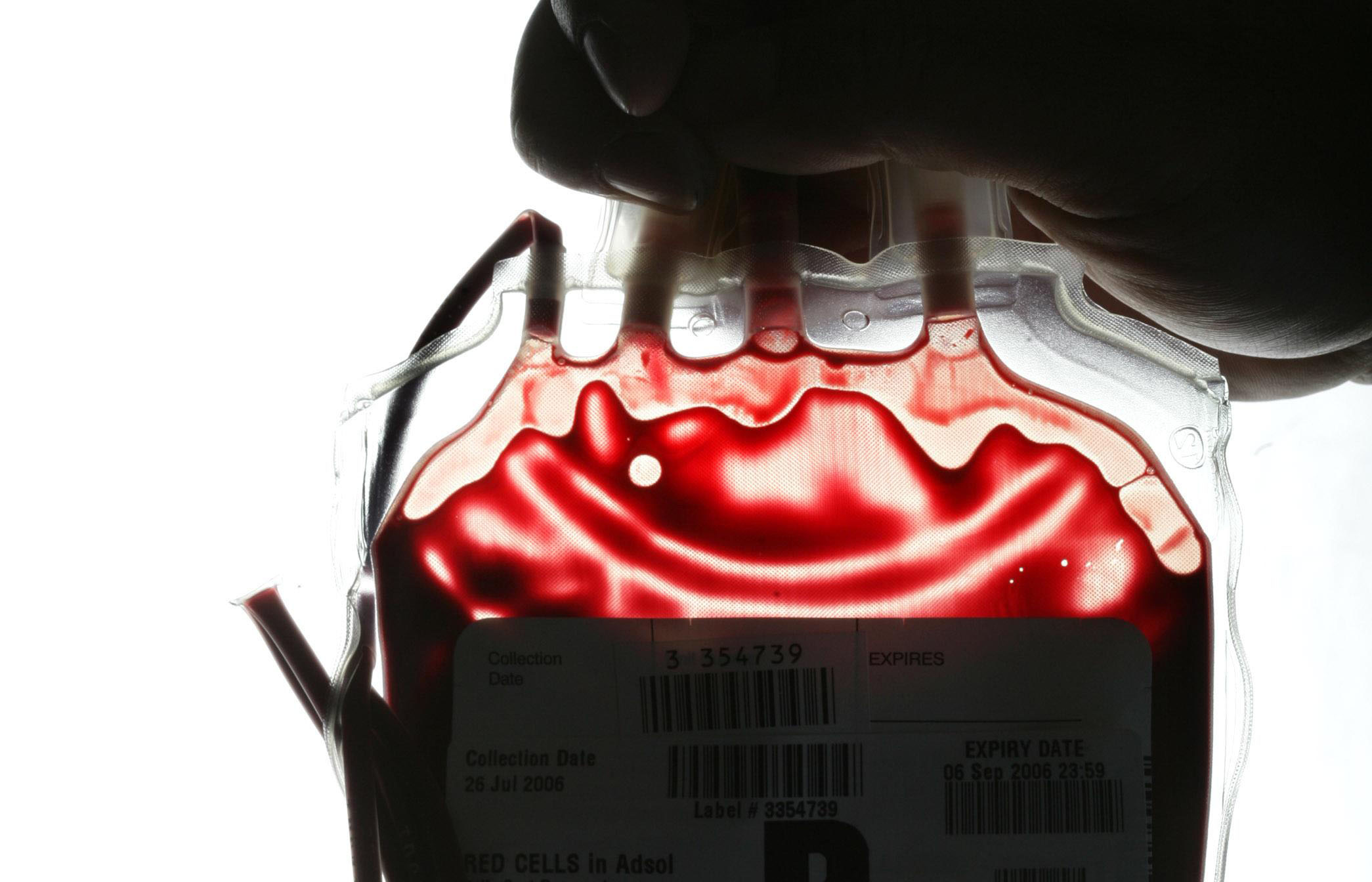 Blood from the Red Cross service distribution centre, 30 July 2006. THE AGE Pic