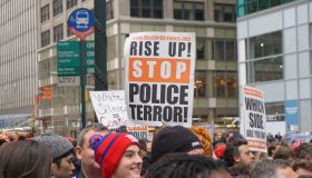 Activists demonstrate against police brutality