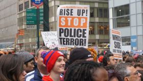 Activists demonstrate against police brutality