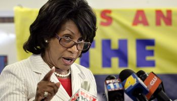 Congresswoman Maxine Waters spoke in favor of the impeachment of President Bush and the vice Presid