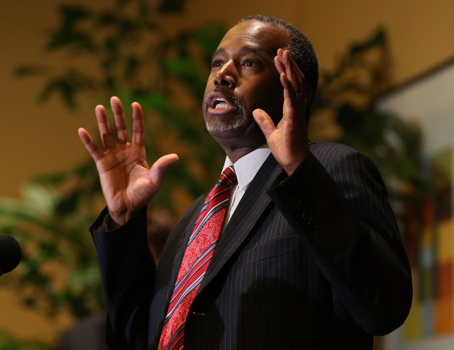 GOP Presidential Candidate Ben Carson Campaigns At Black Republican Caucus Of Southern Florida