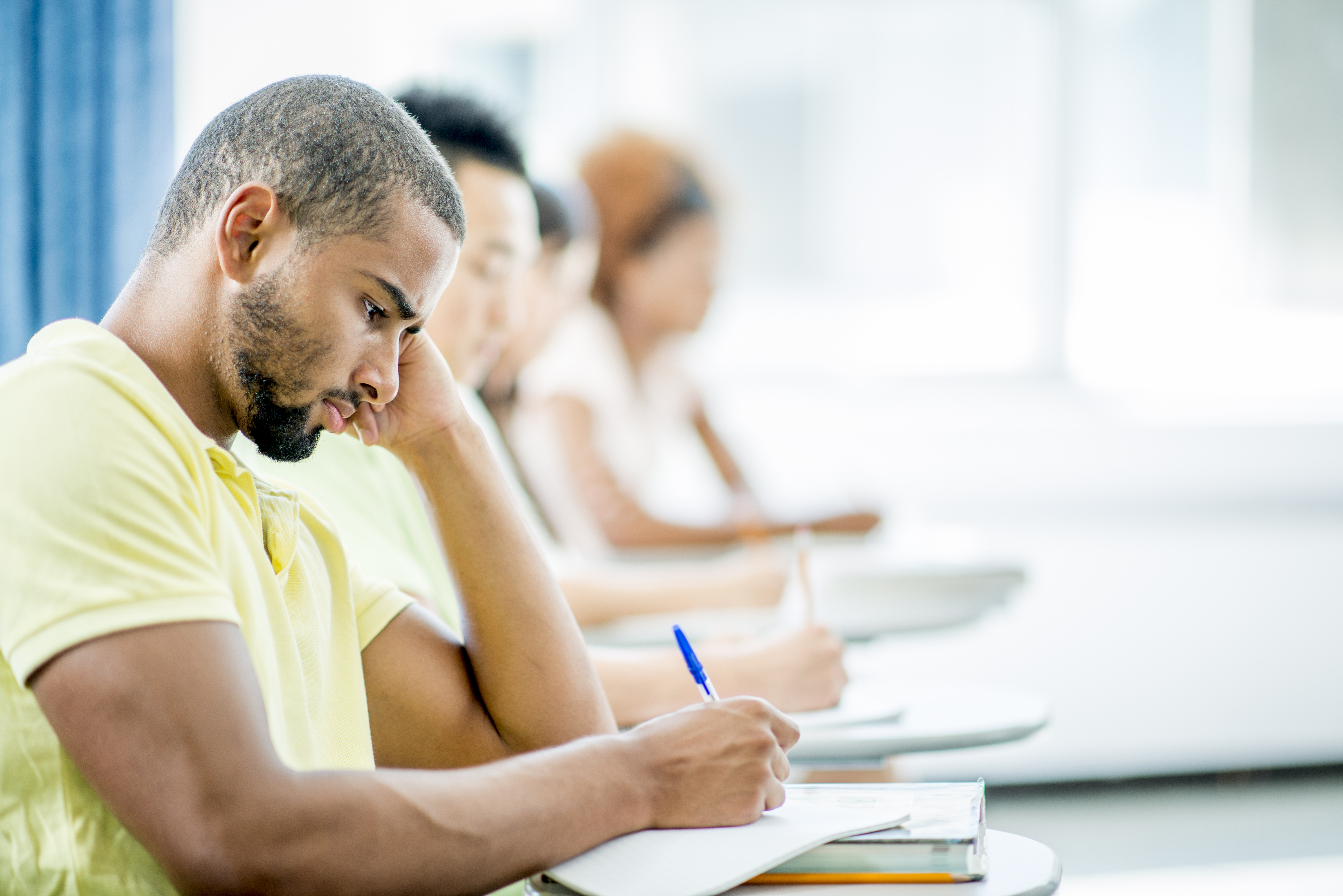 Students Taking a College Exam