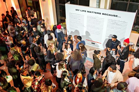 Guests enjoy a cocktail hour & reception prior to the screening.