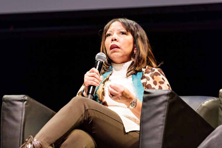 Dr. Jelani Cobb moderated a discussion with Davis’ Parents, Lucy McBath and Ron Davis.
