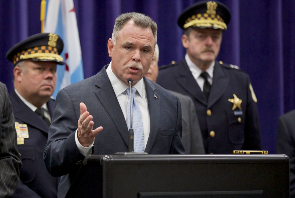 Chicago Police Superintendent Holds News Conference Day After Multiple Shootings In City