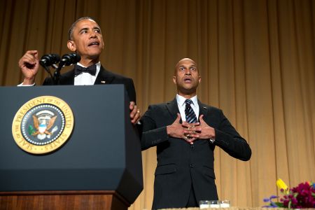 APRIL: During the Correspondents’ Dinner, his anger translator – played by Key & Peele comedian Keegan-Michael Key – helped Obama get out his biggest frustrations.