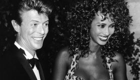 David Bowie And Iman In Paris 1991