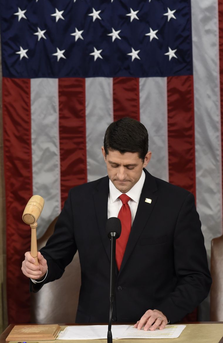 Obama shared his final State of the Union address with Paul Ryan, the new speaker of the house.