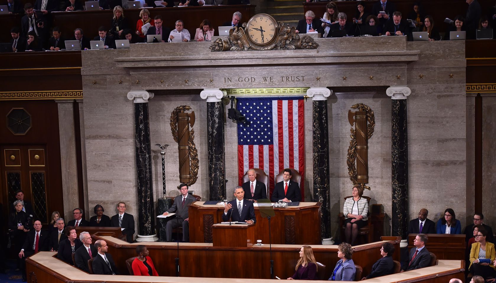 President Barack Obama Delivers His State Of The Union Address
