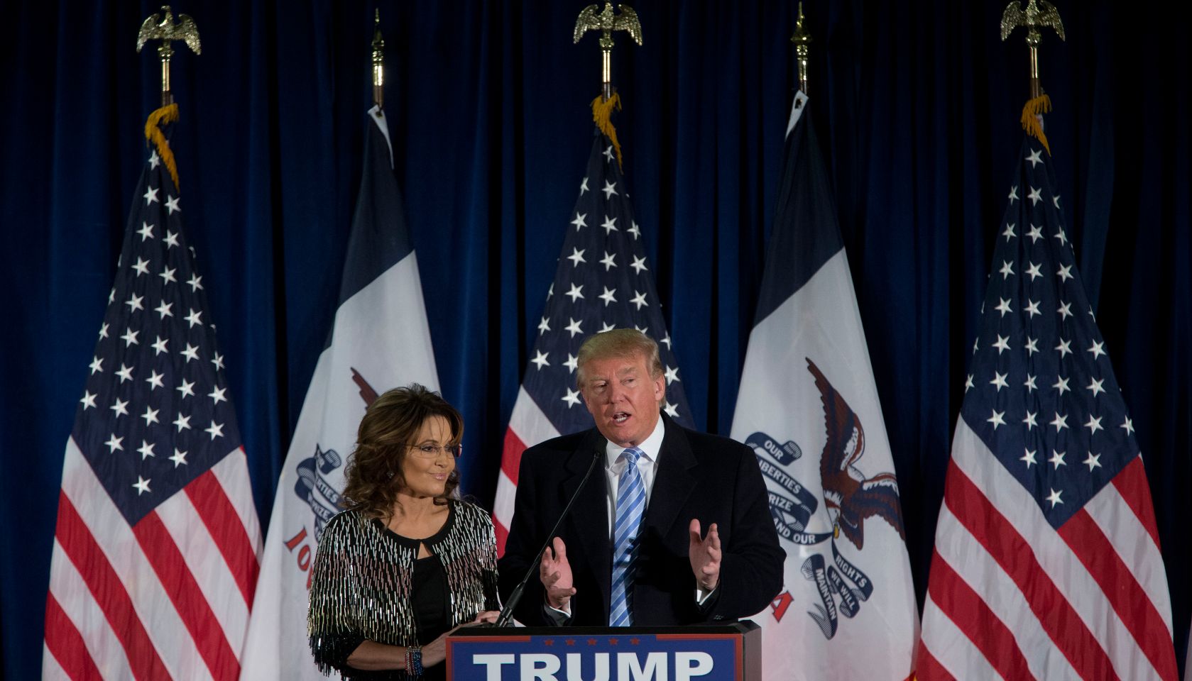 Donald Trump Makes Campaign Swing Through Iowa