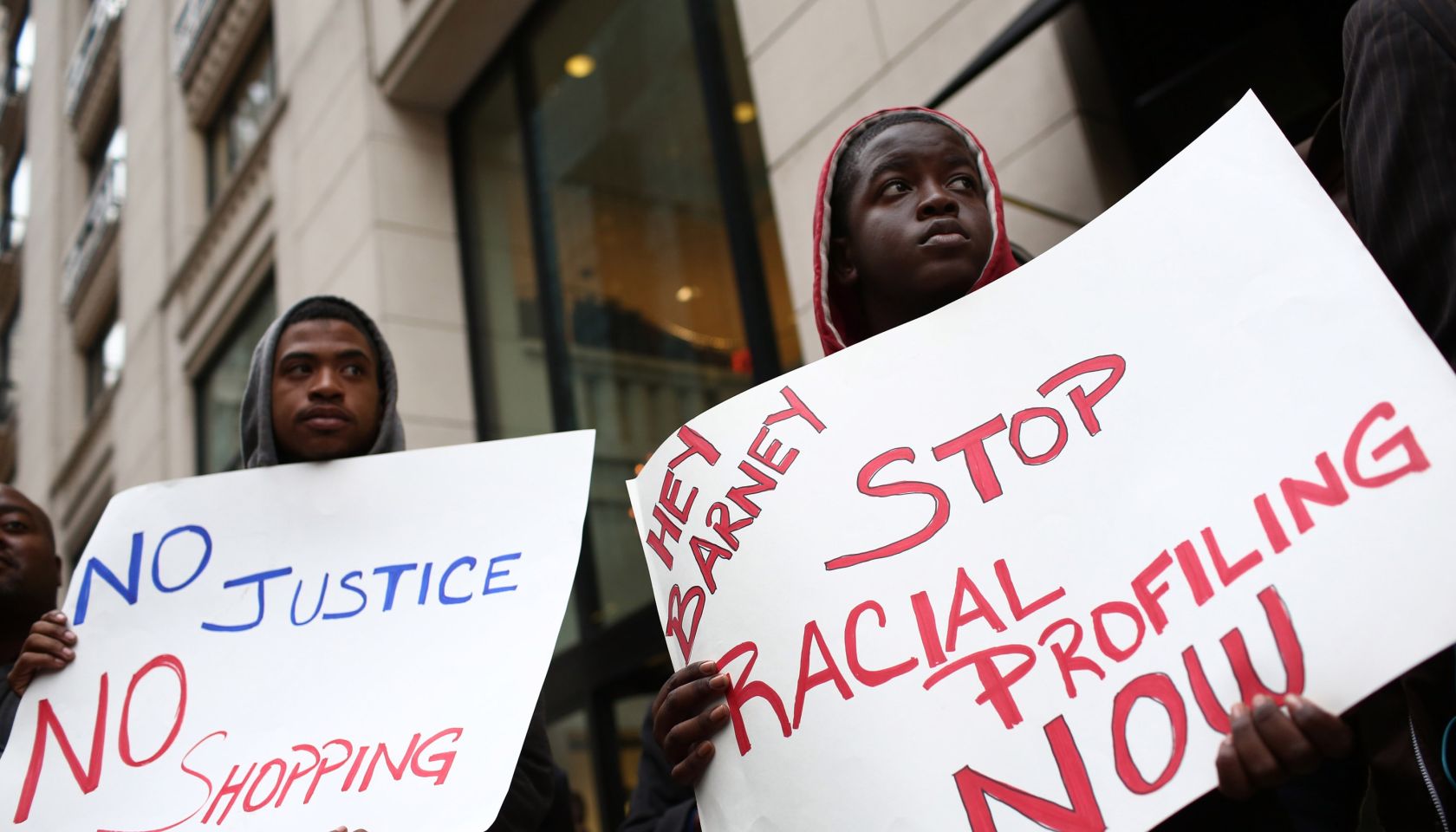 Protest Organized Against Barney's Over Recent Racial Profiling Of Shoppers