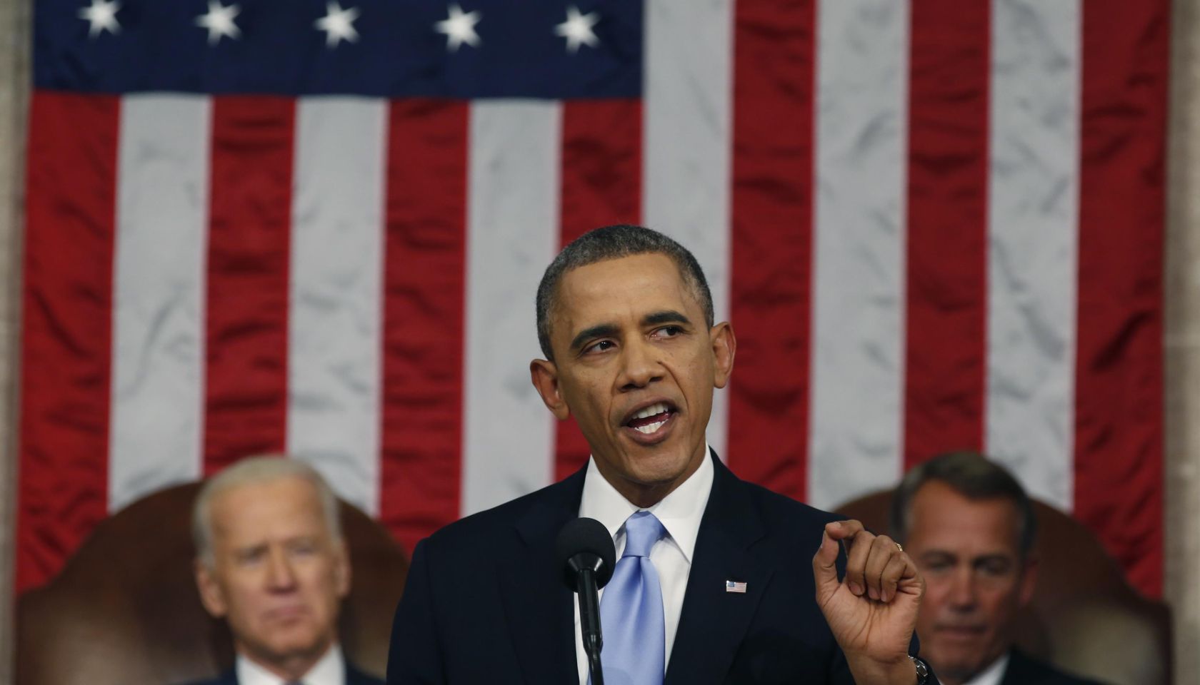 President Obama Delivers State Of The Union Address At U.S. Capitol