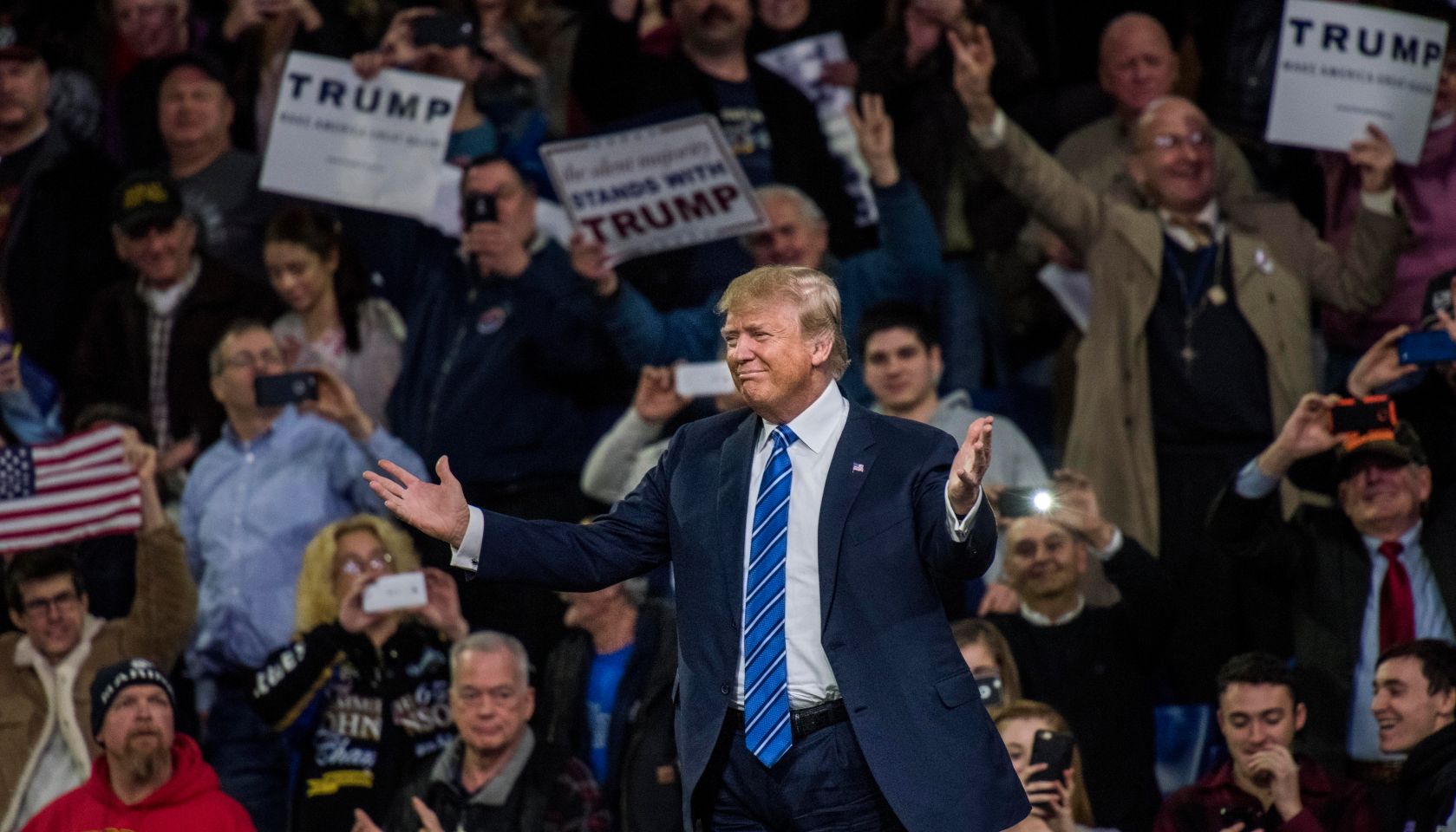 Donald Trump rally in Lowell Massachussetts