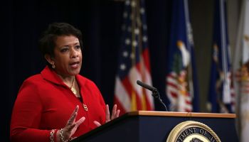 Loretta Lynch Speaks At Justice Dep't Event Commemorating Martin Luther King
