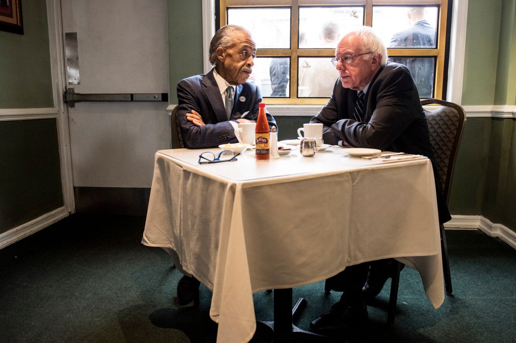 Bernie Sanders Meets With Al Sharpton In New York