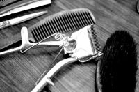 Close-Up Of Tools Of Hair Dresser