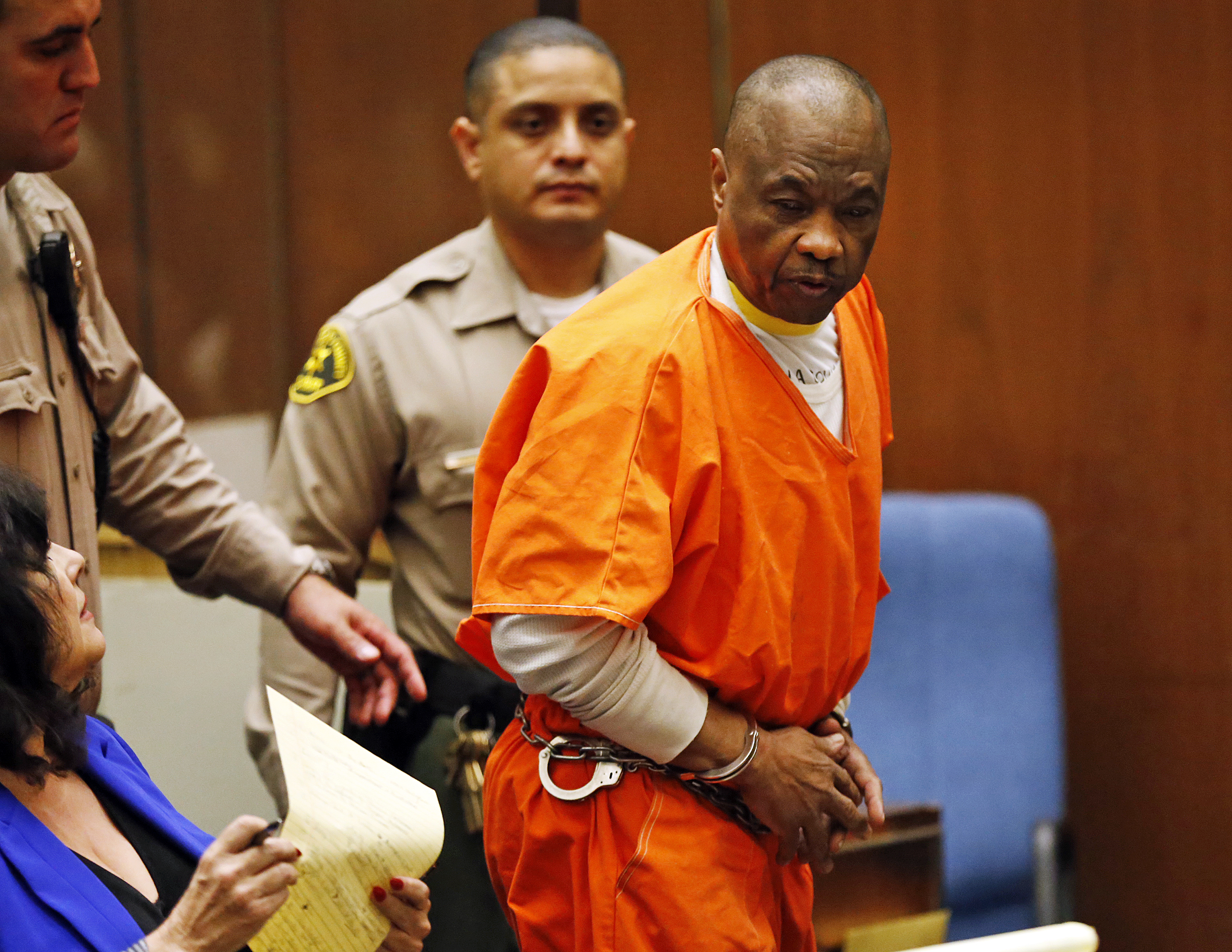 LOS ANGELES, CA FEBRUARY 06, 2015 -- Lonnie Franklin Jr. is led out from the L.A. County Superior C