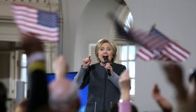 Hillary Clinton Campaigns Across U.S. Ahead Of Super Tuesday Primaries