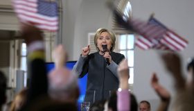 Hillary Clinton Campaigns Across U.S. Ahead Of Super Tuesday Primaries