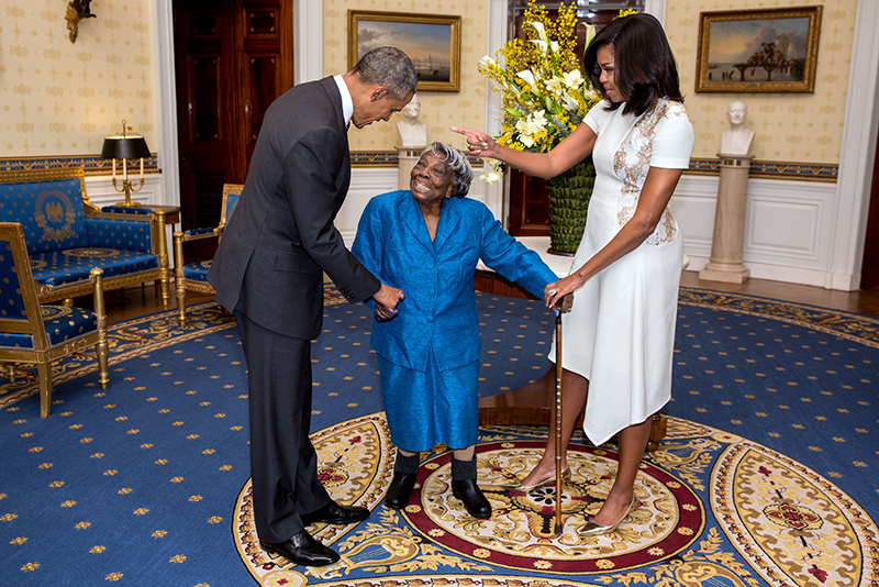 Virginia McLaurin Dances With Barack and Michelle Obama
