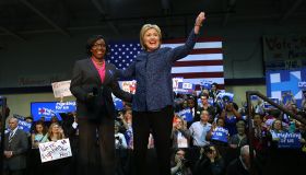 Hillary Clinton Attends Get Out The Vote Rally In Birmingham, Alabama