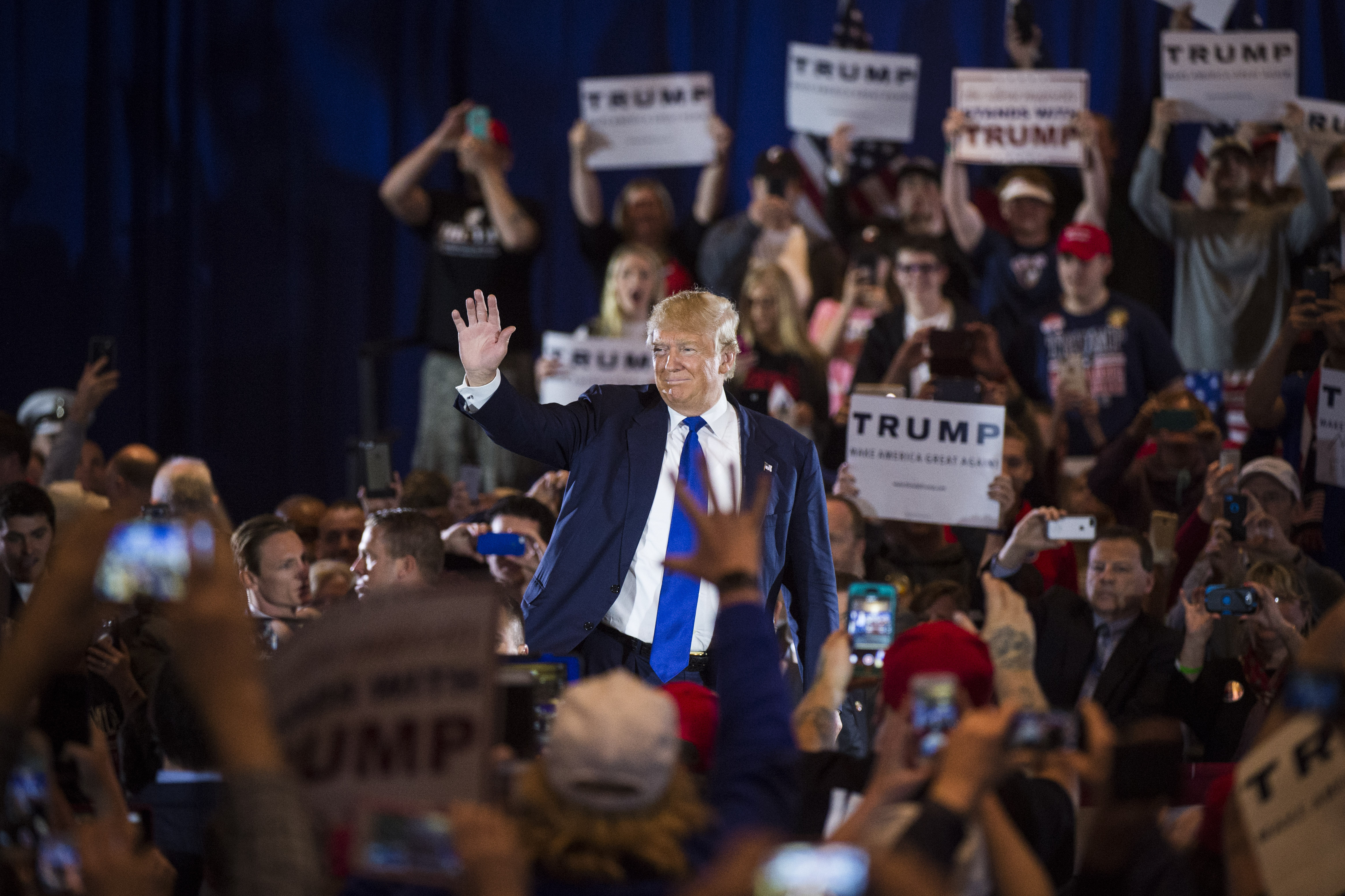 Donald Trump in West Chester, Ohio.