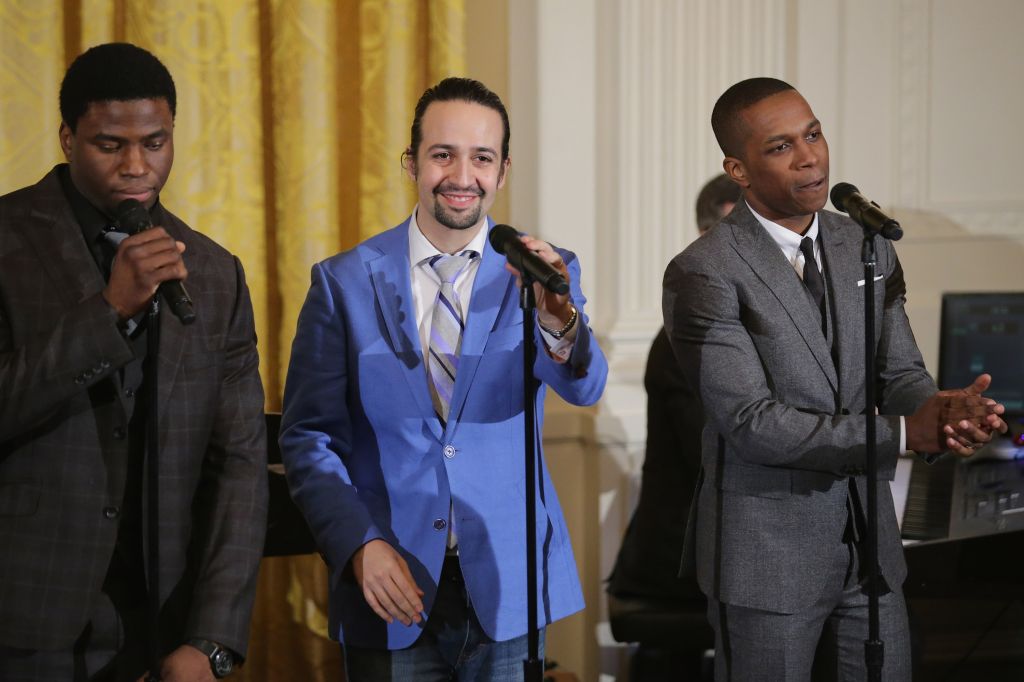 Michelle Obama Hosts Cast Of Broadway's 'Hamilton' At The White House