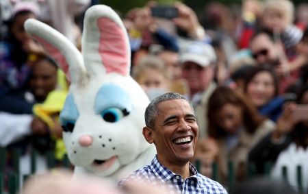 President Obama And The Easter Bunny